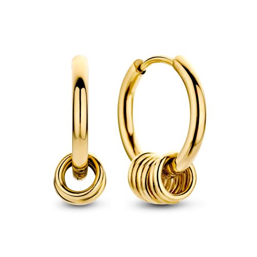 Hoop Earrings With Rings
