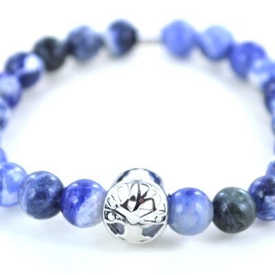 Bracciale in pietra naturale sodalite