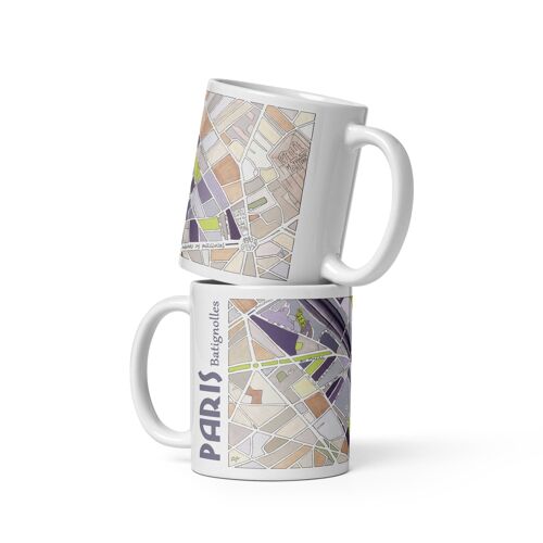 MUG illustré du PLAN du 17ème arrondissement de PARIS