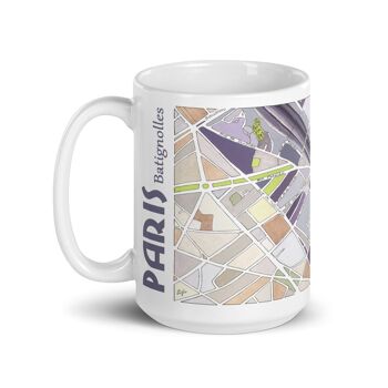 MUG illustré du PLAN du 17ème arrondissement de PARIS 5