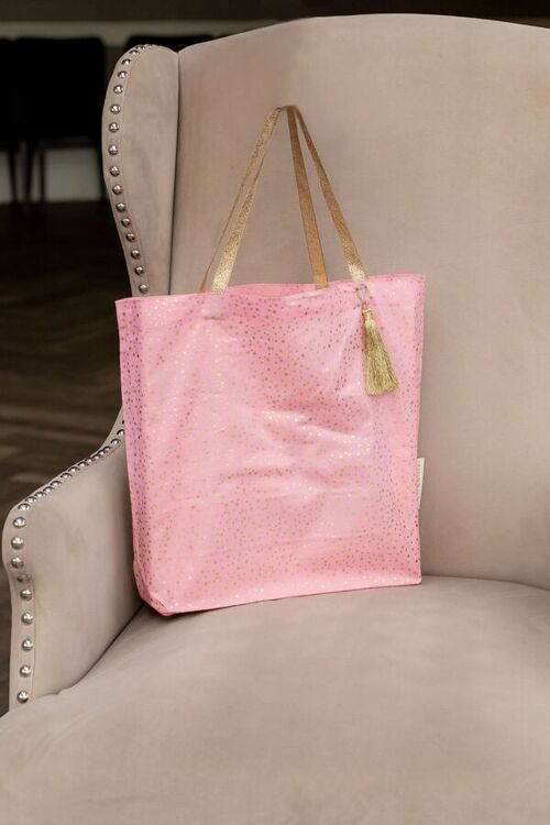 Fabric Gift Bags Tote Style - Marshmallow Confetti (Large)