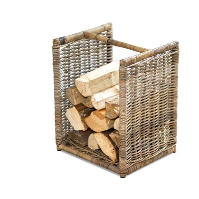 Westmann rattan firewood basket Costa | Nature | 40x36x50cm