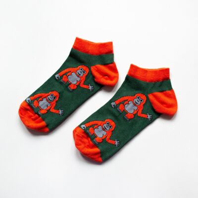 Orangutan Socks | Trainer Socks | Green Socks