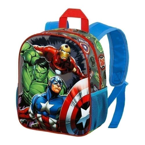 Marvel Los Vengadores Invencible-Mochila 3D Pequeña, Multicolor