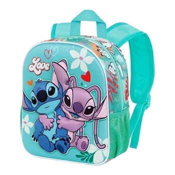 Disney Lilo et Stitch Love-Small Sac à dos 3D Turquoise 1