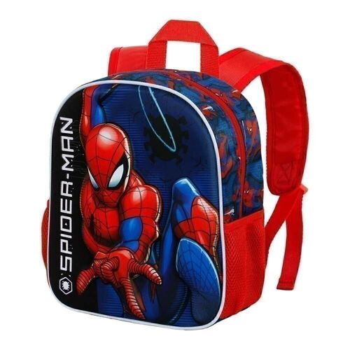 Marvel Spiderman Speed-Mochila 3D Pequeña, Rojo