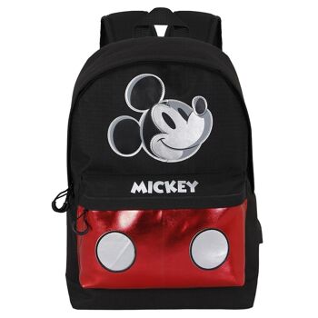 Disney Mickey Mouse Iconic-HS Sac à dos argenté Noir 2