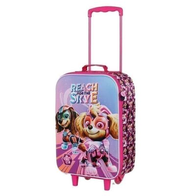 Paw Patrol Mighty-3D Soft Trolley Suitcase, Pink