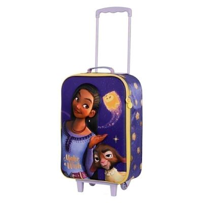 Disney Wish: The Power of Wishes Star-Soft 3D Trolley Suitcase, Lilac