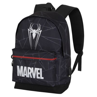 Marvel Spiderman Reflect-HS Silver Backpack, Black