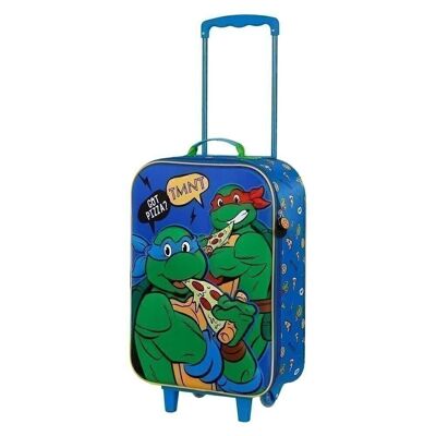 Ninja Turtles Mates-3D Soft Trolley Suitcase, Green