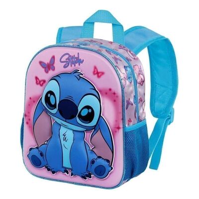 Disney Lilo and Stitch Adorable-Small 3D Backpack, Pink