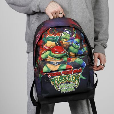 Tortugas Ninja Ninjas-Mochila HS FAN 2.0, Multicolor