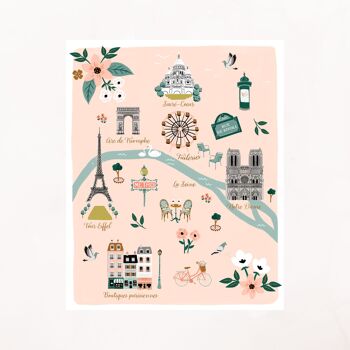 Affiche illustration Paris A3 2