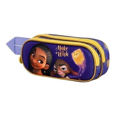 Disney Wish: The Power of Wishes Star-Double 3D Pencil Case, Lilac