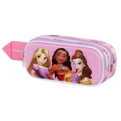 Princesas Disney Power-Estuche Portatodo 3D Doble, Lila
