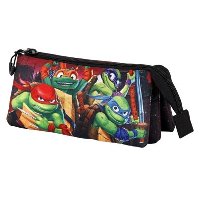 Ninja Turtles Ninjas-Triple FAN 2.0 Pencil Case, Multicolor