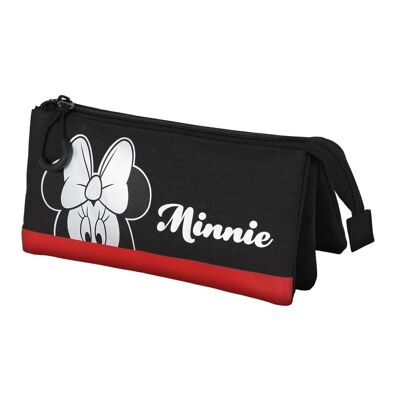 Disney Minnie Mouse Sparkle-Pouch Case HS Argento, Nero