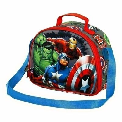 Borsa per il pranzo Marvel The Avengers Invincible-3D, multicolore