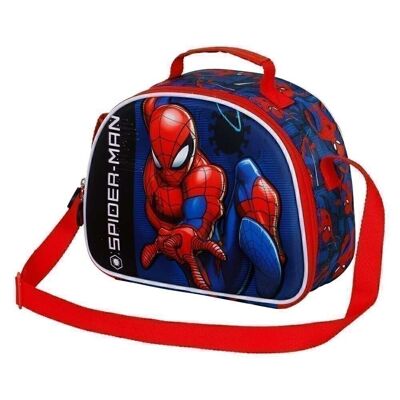 Marvel Spiderman Speed-3D Lunch Bag, Red