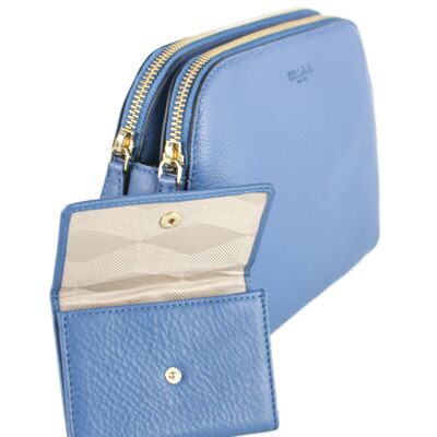 Zerimar Bolso bandolera da donna 100% pelle Medidas: 24x9x17