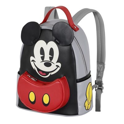 Disney Mickey Mouse Face-Mochila Heady, Negro