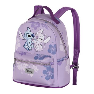 Disney Lilo and Stitch Stitch & Angel-Small Fashion Backpack, Pink