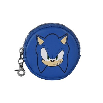 Sega-Sonic Face-Cookie Wallet, Blue