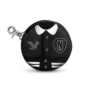 Portefeuille décontracté Cookie du mercredi Varsity, noir