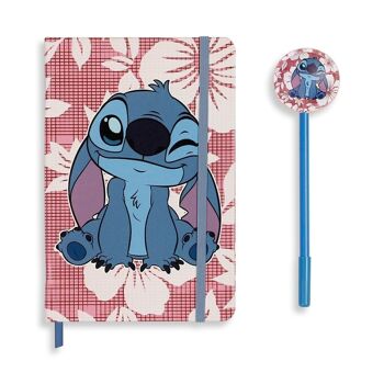 Disney Lilo et Stitch Maui-coffret cadeau avec journal et stylo tendance, rose 2