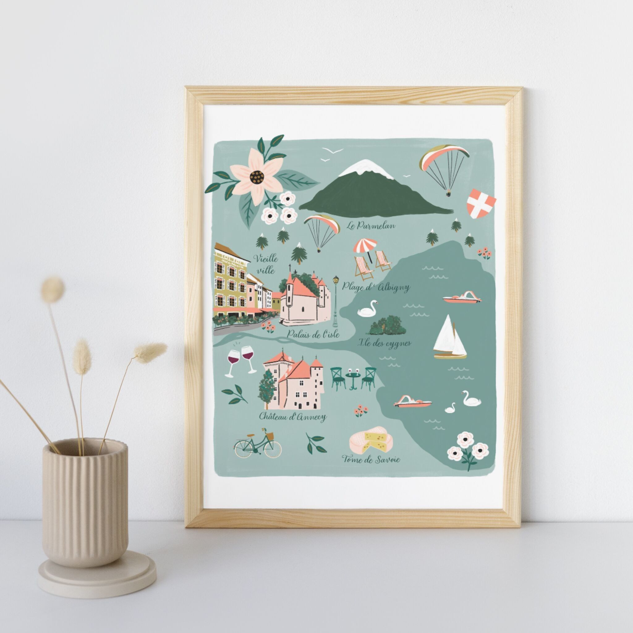 Poster illustrativo A3 di Annecy