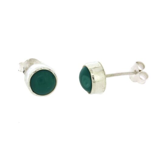 6mm Turquoise Stud Earrings with Presentation Box