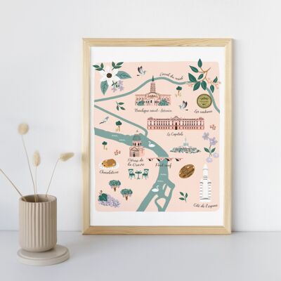Toulouse A3 illustration poster