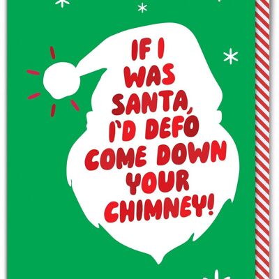 Rude Christmas Card - If I Was Santa