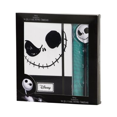 Disney Nightmare Before Christmas Face-Gift Box with Diary and Fashion Pen, Black