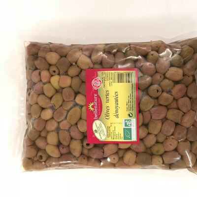 BULK pitted green olives