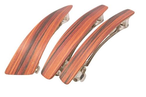 Haarspange aus Holz, MAXI Größe (95mm), "Palisander"