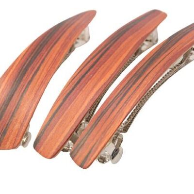 Wooden hair clip, MAXI size (95mm), "Rosewood"