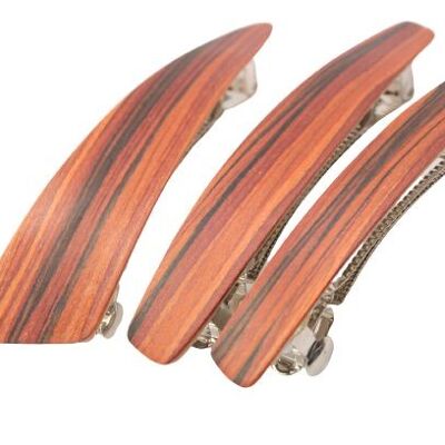 Wooden hair clip, MAXI size (95mm), "Rosewood"
