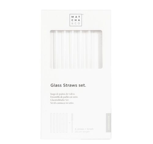 Glass Straws Set