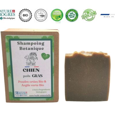 Shampoing 99% Biologique Chien "poils gras"-Sans SCI