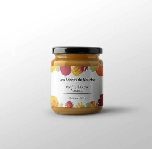 Confiture Extra Agrumes 240G - Les Bocaux de Maurice