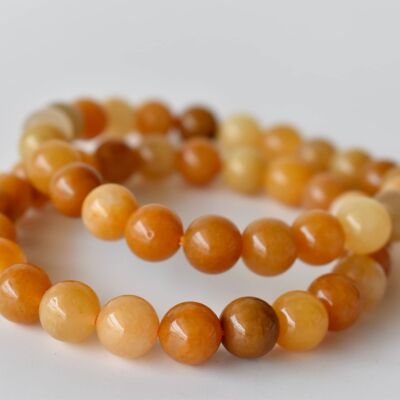 Yellow Aventurine Bracelet, Crystal Bracelet (Leadership and Prosperity)