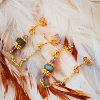 Doubles boucles d'oreilles Dyumna