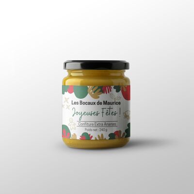 Extra Ananasmarmelade 240G Weihnachtsedition – Les Bocaux de Maurice