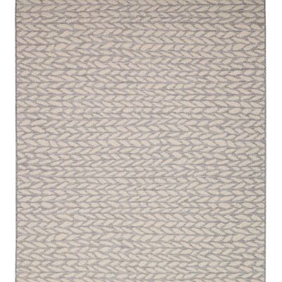 Indoor outdoor rug LEAVES Gray