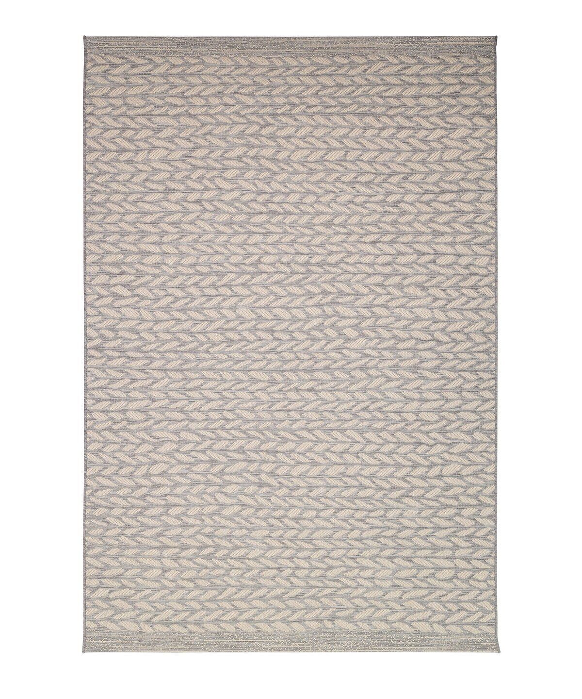 LEAVES braided indoor and outdoor decorative rug