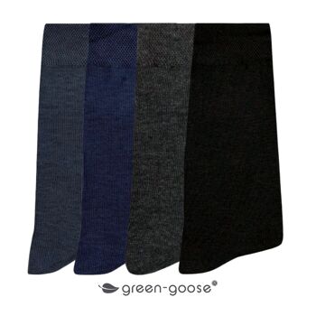 chaussettes homme en bambou green-goose | 4 paires | Mixte | 39-44 4