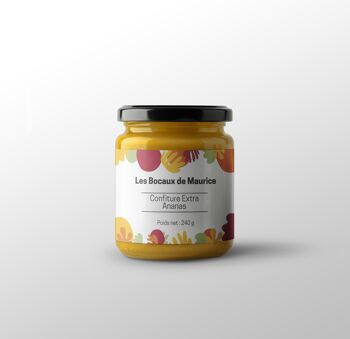 Confiture Extra Ananas 240G - Les Bocaux de Maurice