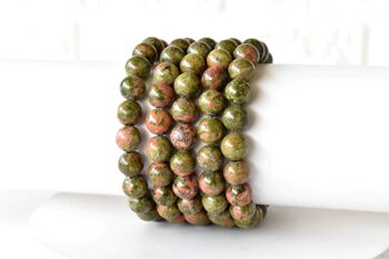 Unakite Bracelet, Crystal Bracelet (Vision and Inner Peace) 14